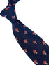 navy mens tie with toadstool design