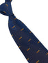 navy mens tie with carrot design