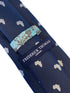 navy mens tie with africa outline design