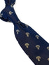 navy mens tie with mushroom design