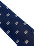 navy mens tie with piano keys design