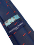 navy mens tie with skateboard design