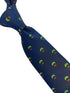 navy mens tie with bonsai tree design