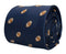 navy mens tie with american football design