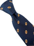 navy mens tie with american football design