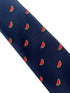 navy mens tie with watermelon slice design