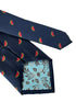 navy mens tie with watermelon slice design