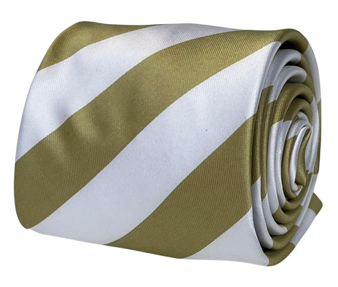 pistachio light khaki green and white barber striped mens tie