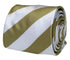 pistachio light khaki green and white barber striped mens tie
