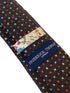 chocolate brown wool tie with polka spot design