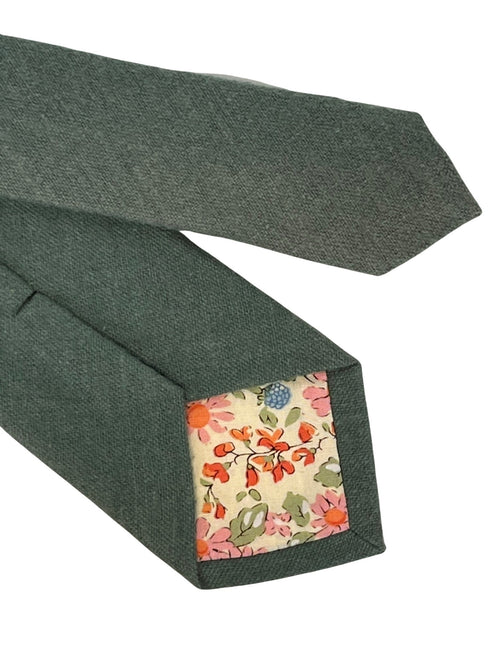 sea green jade teal mens wool tie