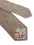 plain beige flecked wool mens tie