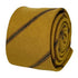 mustard gold yellow club striped mens cotton tie