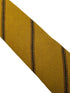 mustard gold yellow club striped mens cotton tie