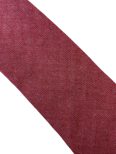 red herringbone cotton mens tie