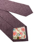 maroon purple herringbone cotton mens tie