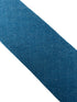 petrol medium blue herringbone cotton mens tie