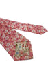 pink floral mens cotton tie