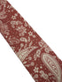 coral pink paisley mens cotton tie