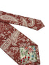 coral pink paisley mens cotton tie
