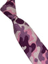 pink and purple camouflage cotton tie