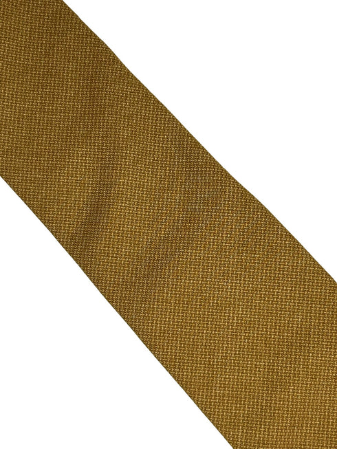 mustard yellow antique gold brown rustic cotton mens tie