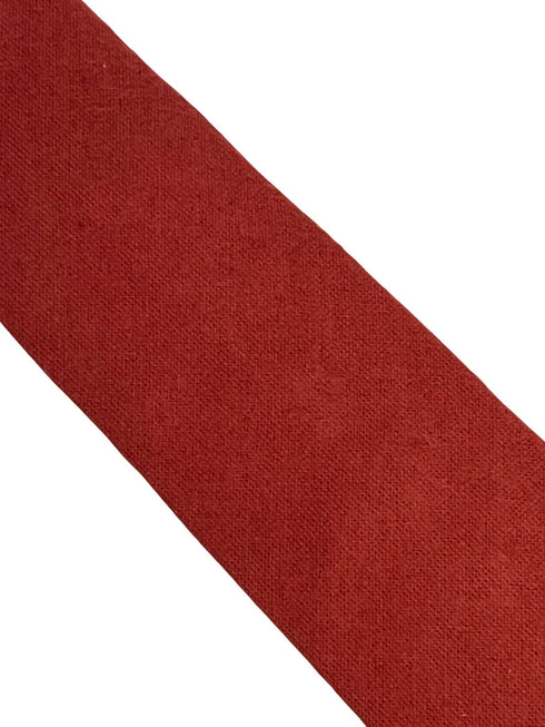 plain red wool tie