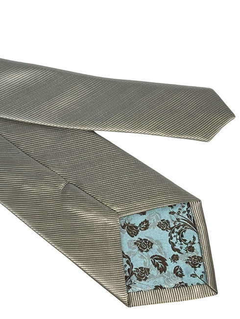 silver-y sage pale green tie