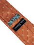 peach coral pink tie with fleur de lys (lis) design