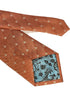 peach coral pink tie with fleur de lys (lis) design
