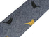 denim medium blue cotton tie with bird design