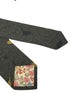 mustard khaki brown tie with bird design
