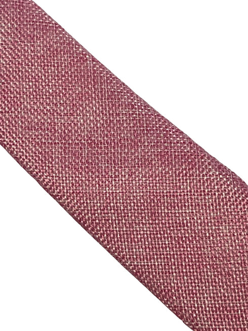 candy carnation flamingo pink linen tie