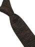 brown and black speckled knitted silk tie