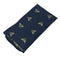 navy pocket square with embroidered honey bumble bee design