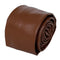 chocolate coffee brown tie in faux leather style material