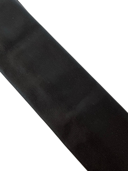 black tie in faux leather style material