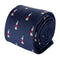 navy dark blue tie with lighthouse ocean nautical design