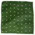 fern green apple pocket square with embroidered honey bumble bee design