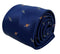 navy dark blue mens tie with space planet saturn design