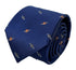 navy dark blue mens tie with space planet saturn design