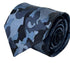 navy blue camouflage design tie