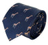 navy tie with giraffe design