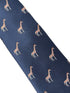 navy tie with giraffe design
