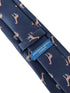 navy tie with giraffe design