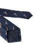 navy tie with giraffe design