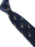 navy tie with giraffe design