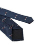 navy tie with dachshund sausage dog jumper design