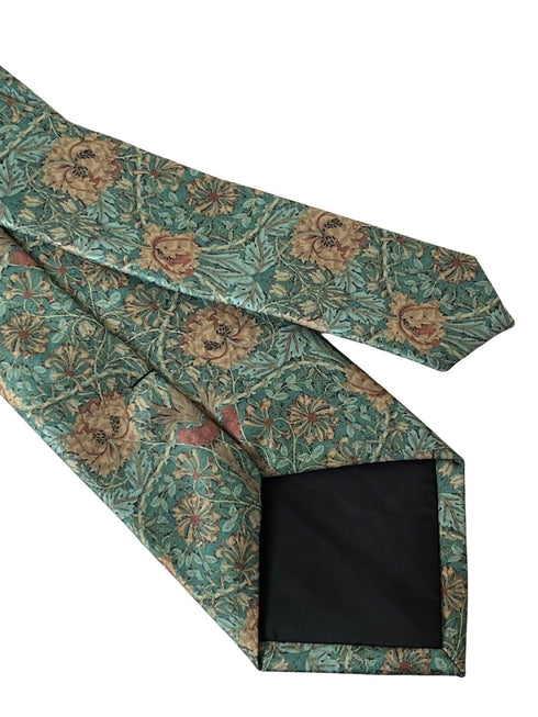 green William Morris pimpernel style design tie