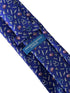 royal blue tie with medical equipment design